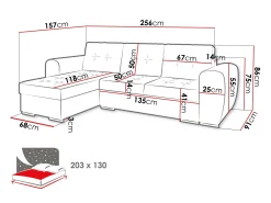 Hjørnesofa Muncie 109 (Manila 07)