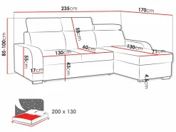 Hjørnesofa Ovos (Crown 18)