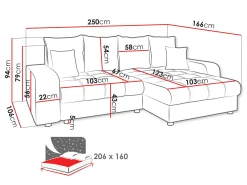 Hjørnesofa Sanford 102 (Manila 02)