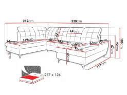 Hjørnesofa Sanford 100 (Neve 90)