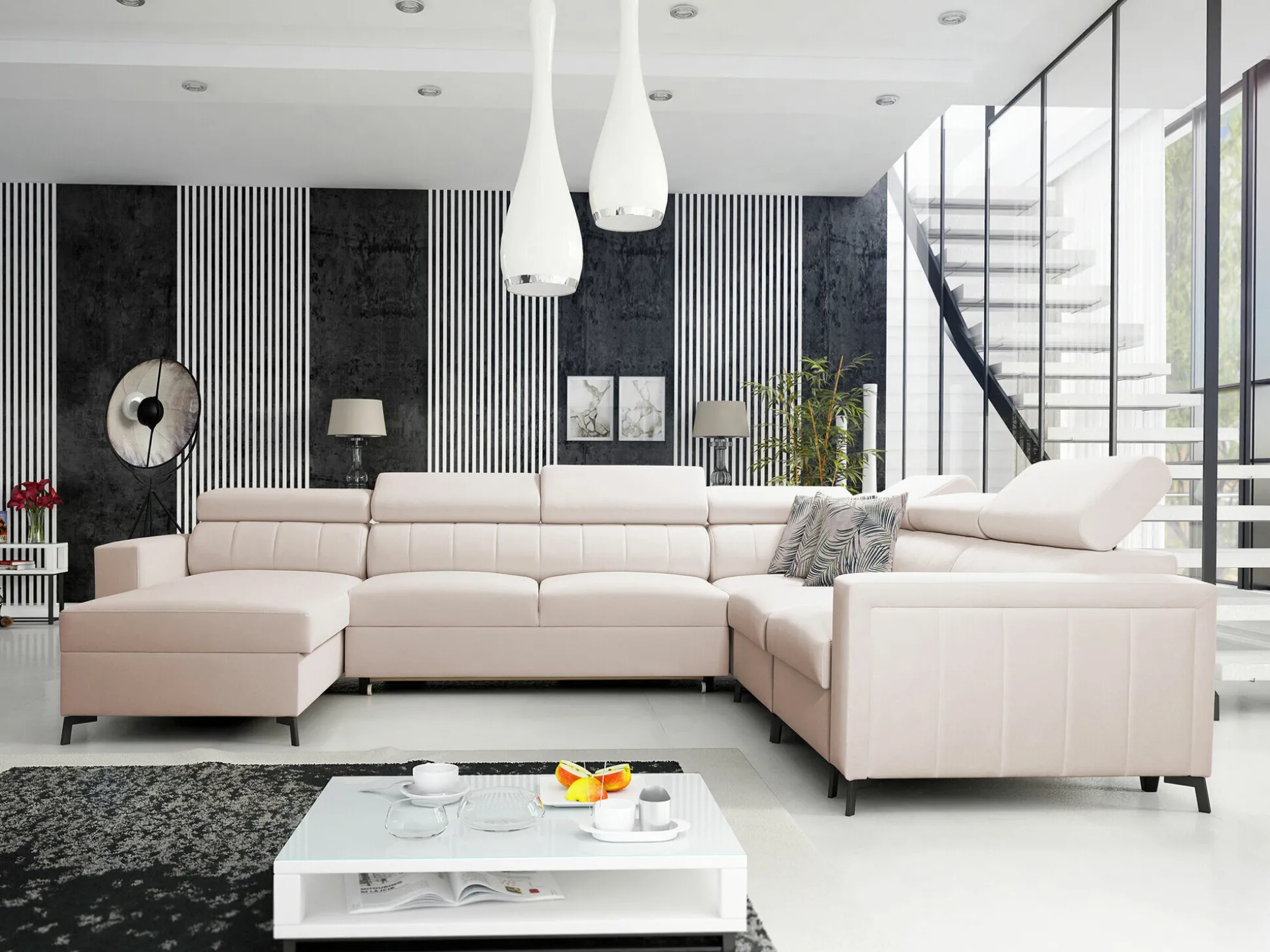 Hjørnesofa Sarasota 157 (Mono 231 + Botanical 36)