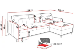 Hjørnesofa Stonecrest 111 (Cruz 35)
