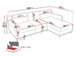 Hjørnesofa Stonecrest 103 (Sierra 741)