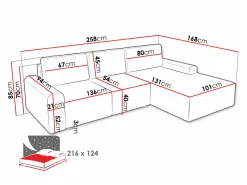 Hjørnesofa Stonecrest 105 (Sierra 744)
