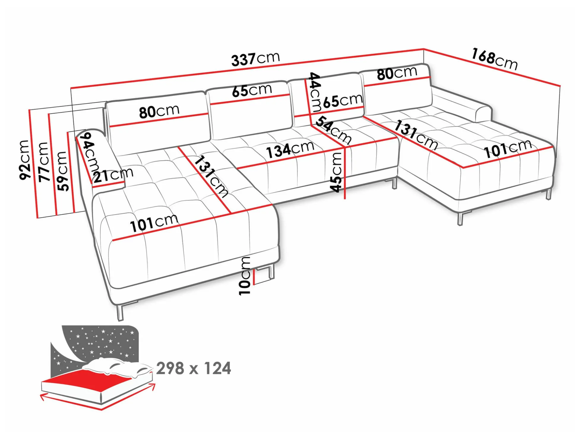 Hjørnesofa Stonecrest 101 (Velo 621)
