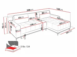 Hjørnesofa Stonecrest 100 (Velo 621)