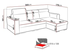 Hjørnesofa Temple 106