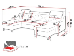 Hjørnesofa Temple 129 (Kronos 22)
