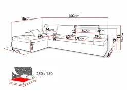 Hjørnesofa Temple 100 (Soft 066 + Lawa 02)