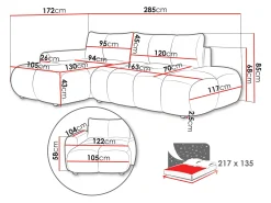 Hjørnesofa TrendyNest Ansera (Flow 02)