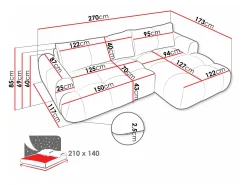 Hjørnesofa TrendyNest Ansera I (Now Or Never 03)