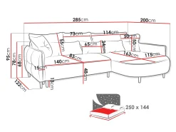 Hjørnesofa TrendyNest Prunal (Glow 01)