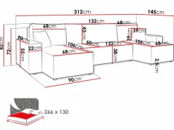 Hjørnesofa Vespes I (Poso 02)