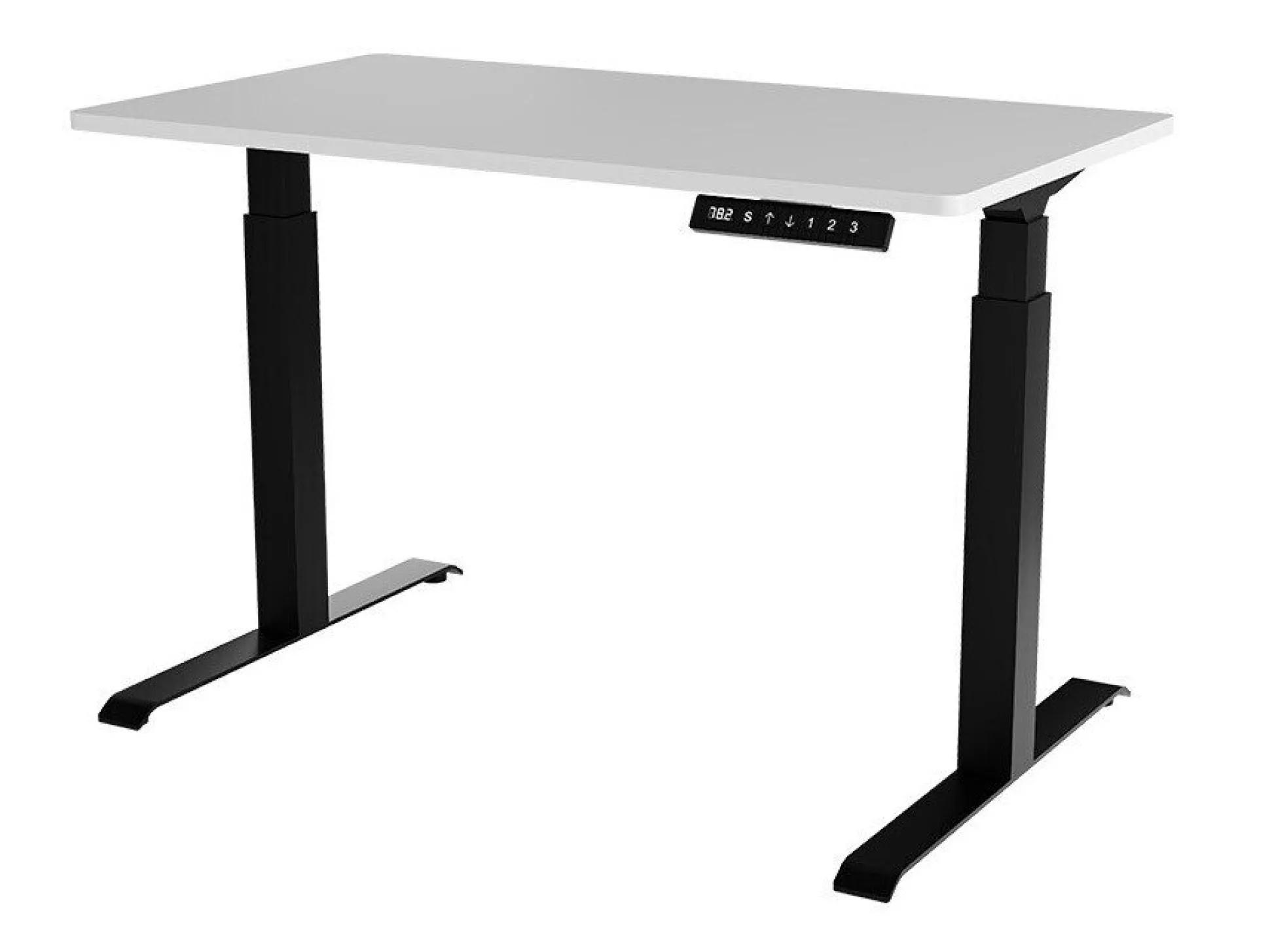 Hæve-sænkebord Charlotte 194 (Hvid + Sort)