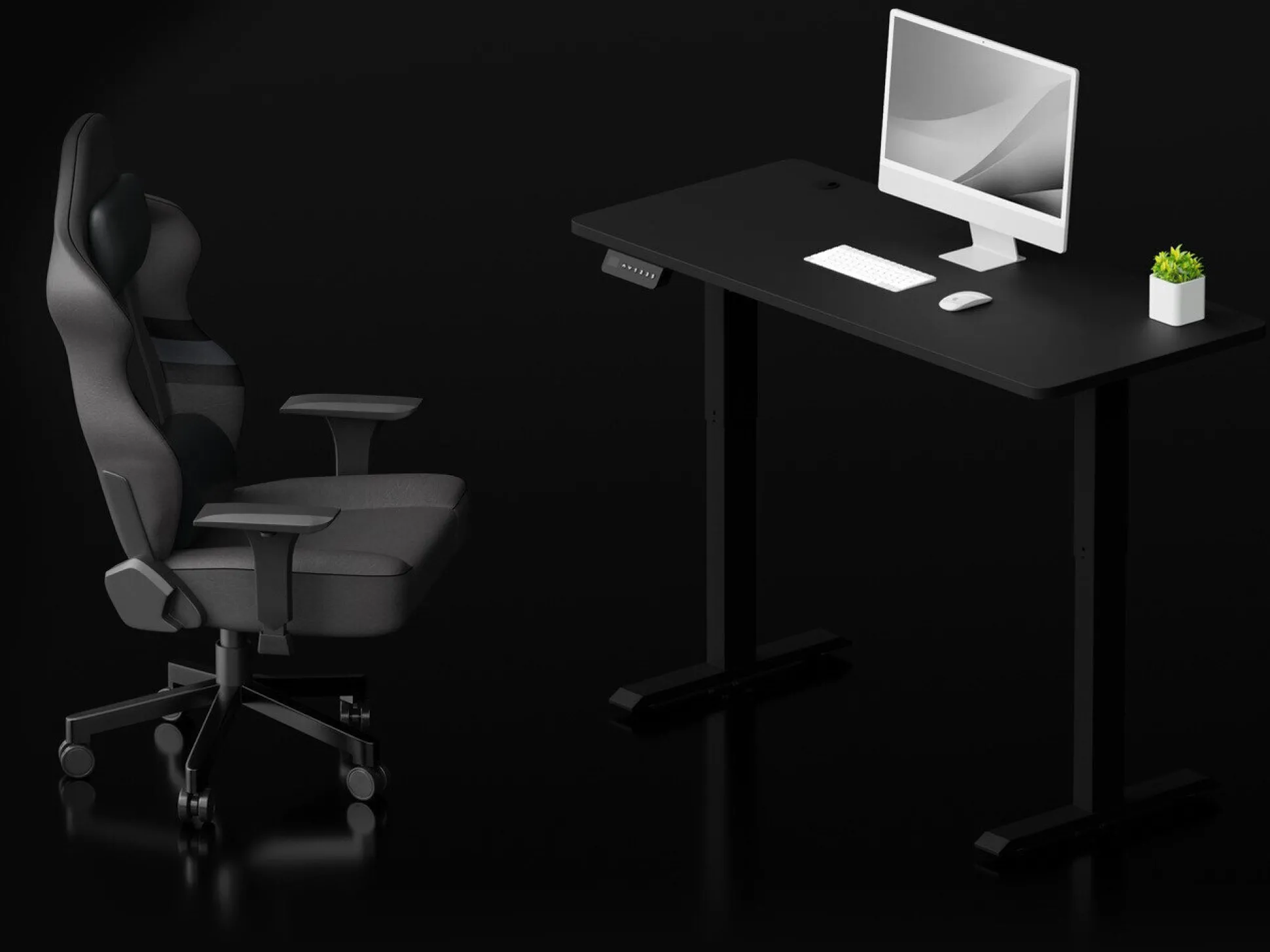 Hæve-sænkebord Lodi 100 (Sort)