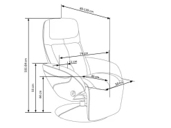Hvilestol Houston 492 (Cappuccino)