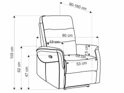 Hvilestol Houston 1782 (Grå)