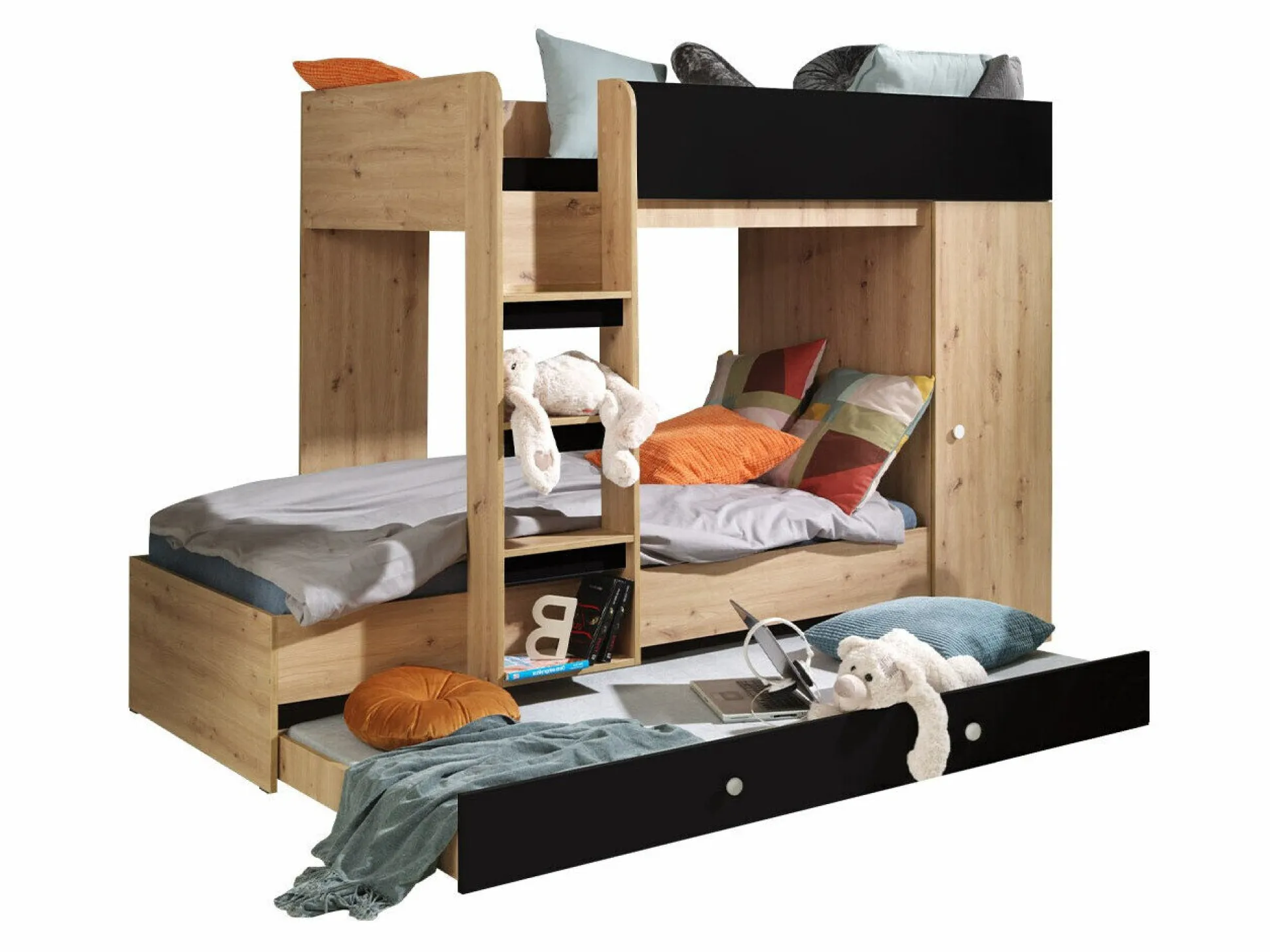 Køjeseng Hartford 360 (Artisan eg + Sort)