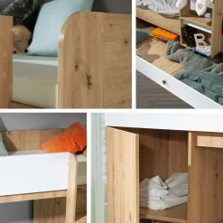 Køjeseng Hartford 360 (Artisan eg + Sort)