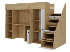 Køjeseng Hartford 362 (Artisan eg + Sort)