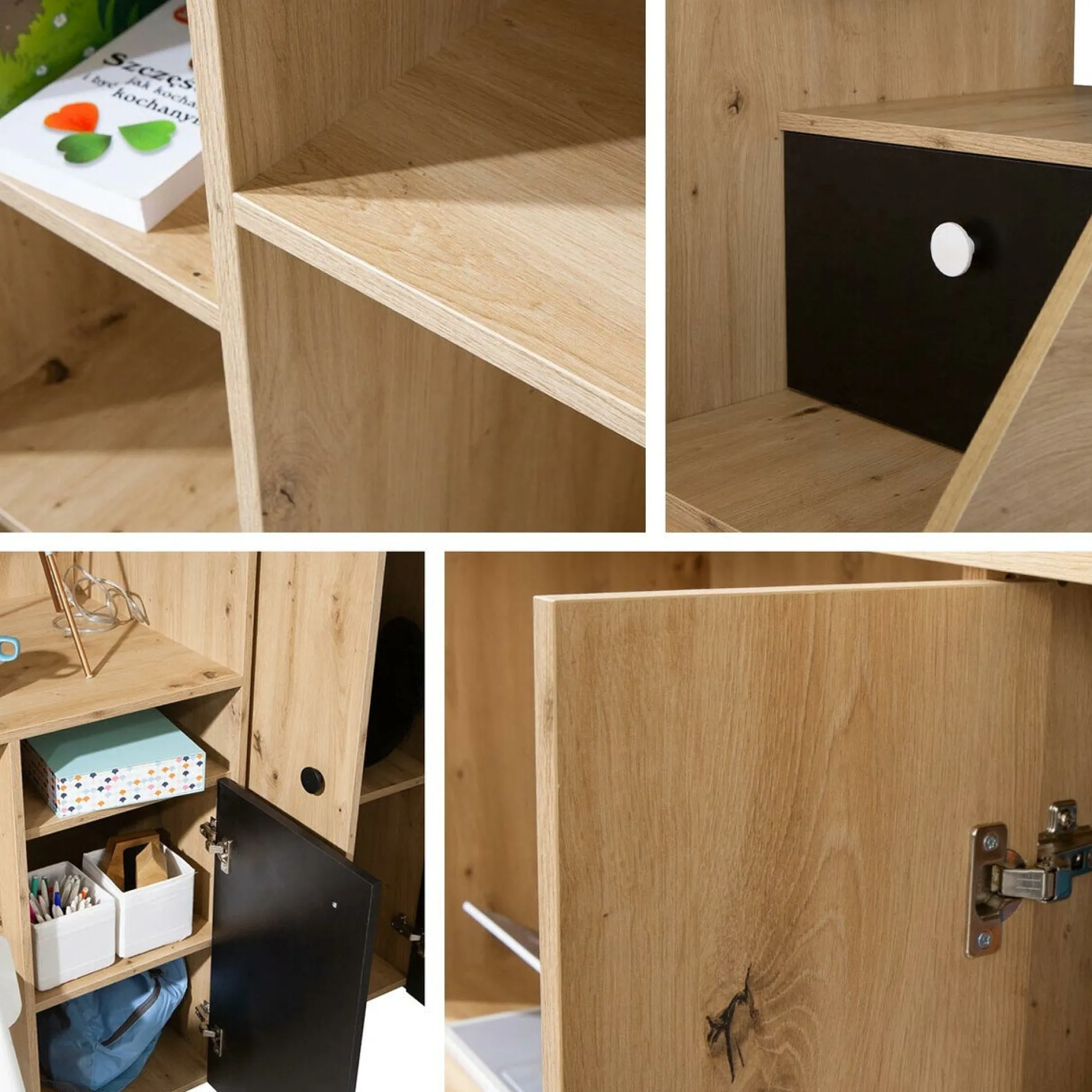 Køjeseng Hartford 362 (Artisan eg + Sort)