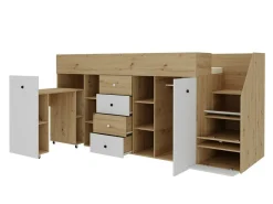 Køjeseng Hartford 361 (Artisan eg + Hvid)