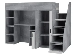 Køjeseng Hartford 365 (Beton + Sort)