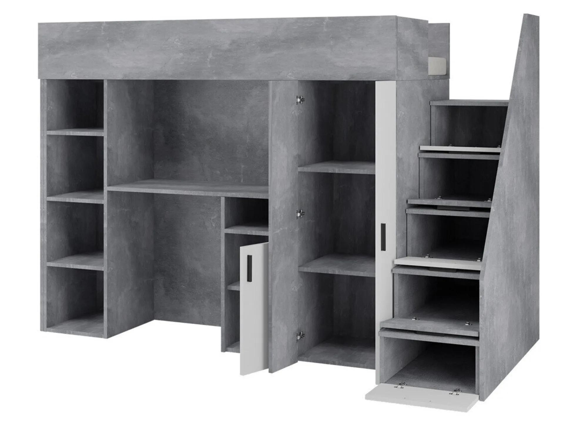 Køjeseng Hartford 365 (Beton + Sort)