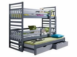 Køjeseng Henderson 124 (Grafit + Grå)