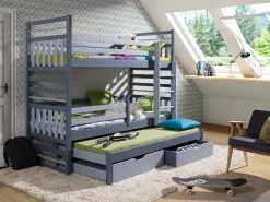 Køjeseng Henderson 124 (Grafit + Grå)