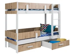 Køjeseng Henderson 144 (Hvid + Artisan eg)