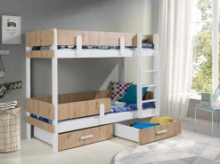 Køjeseng Henderson 144 (Hvid + Artisan eg)