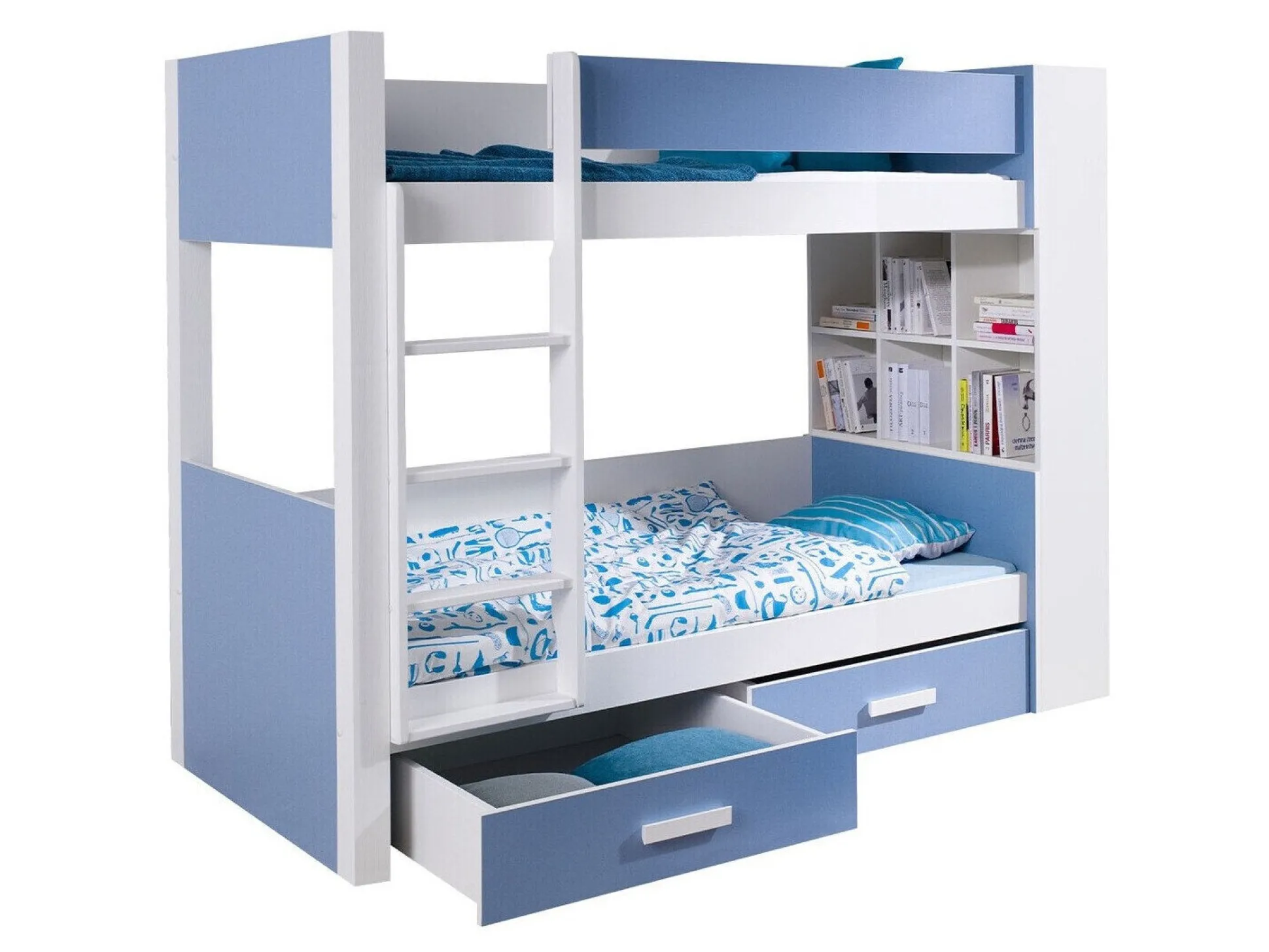 Køjeseng Henderson 141 (Hvid + Blå)