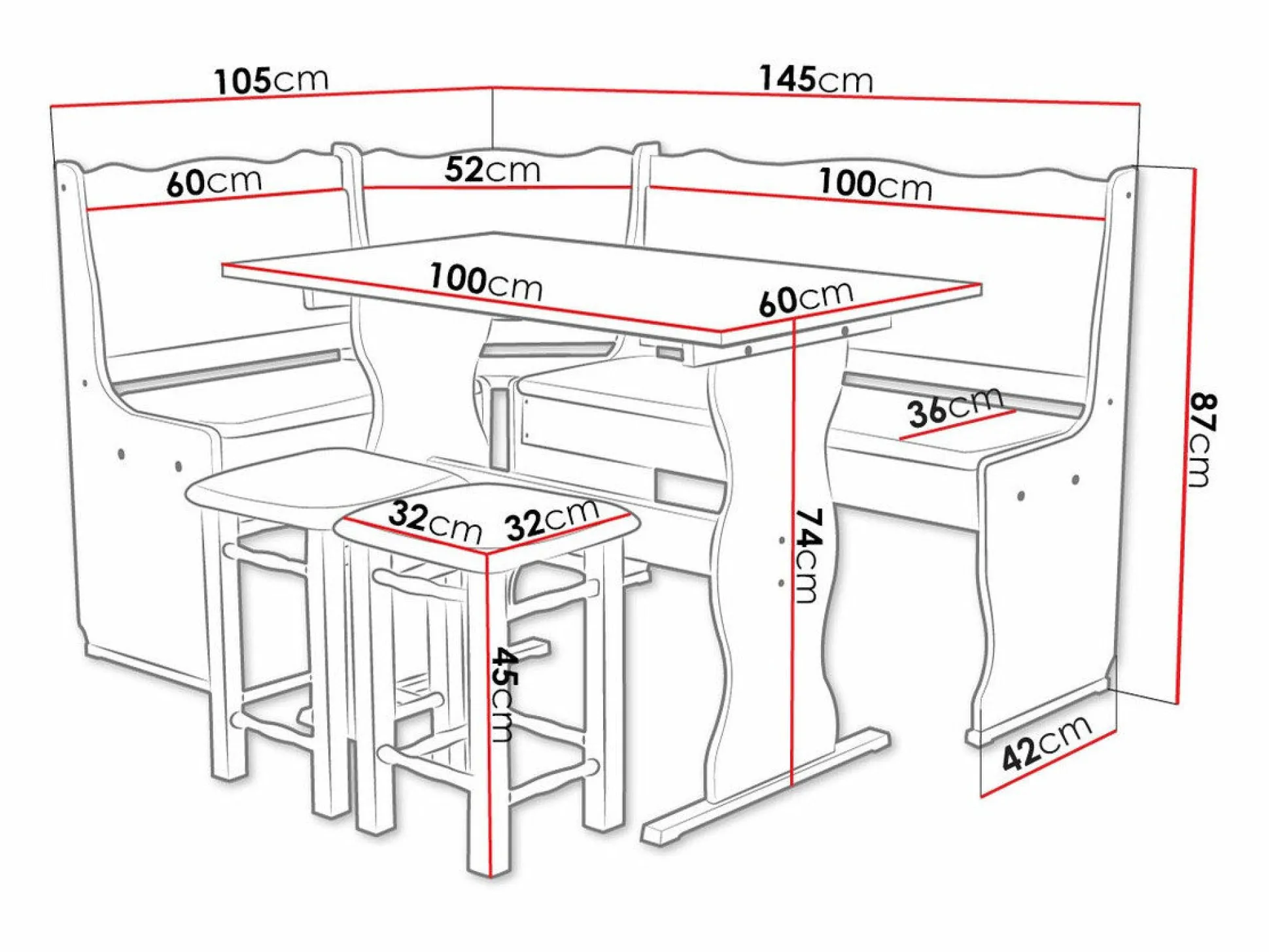 Køkkenhjørne Edmond 100 (Peru 05)