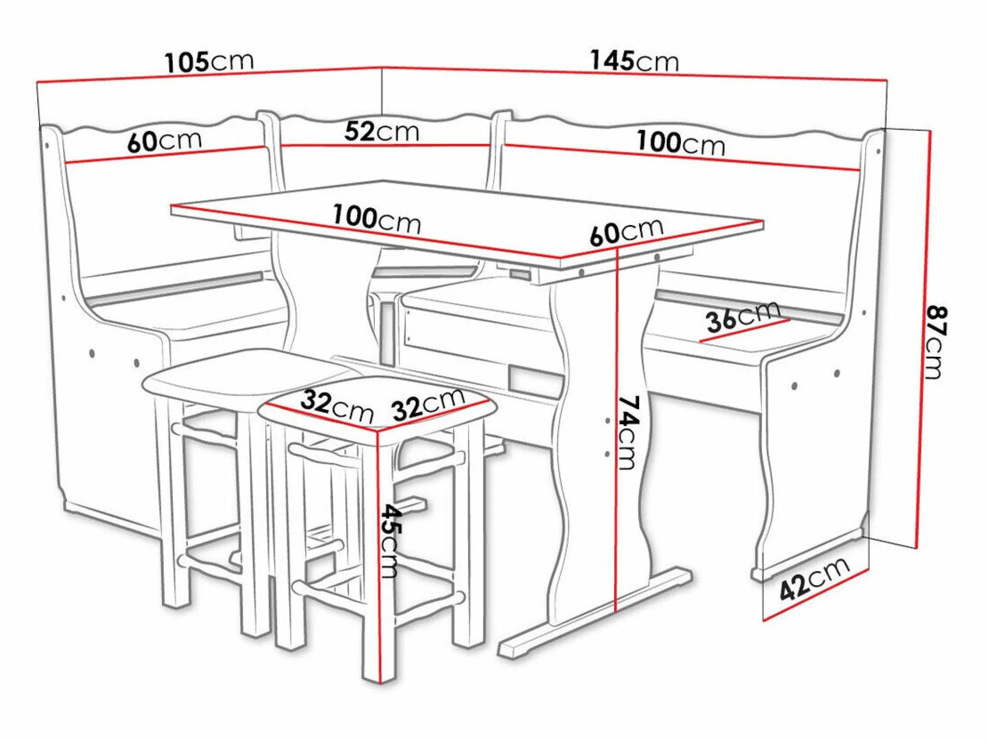 Køkkenhjørne Edmond 100 (Peru 04)