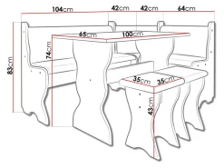 Køkkenhjørne Reading 100 (Hvid + Alfa 13)