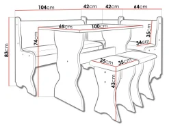 Køkkenhjørne Reading 100 (Sonoma eg + Alfa 08)