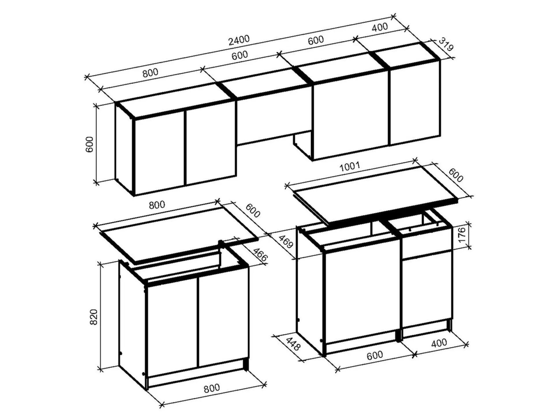 Køkkensæt Houston 1422