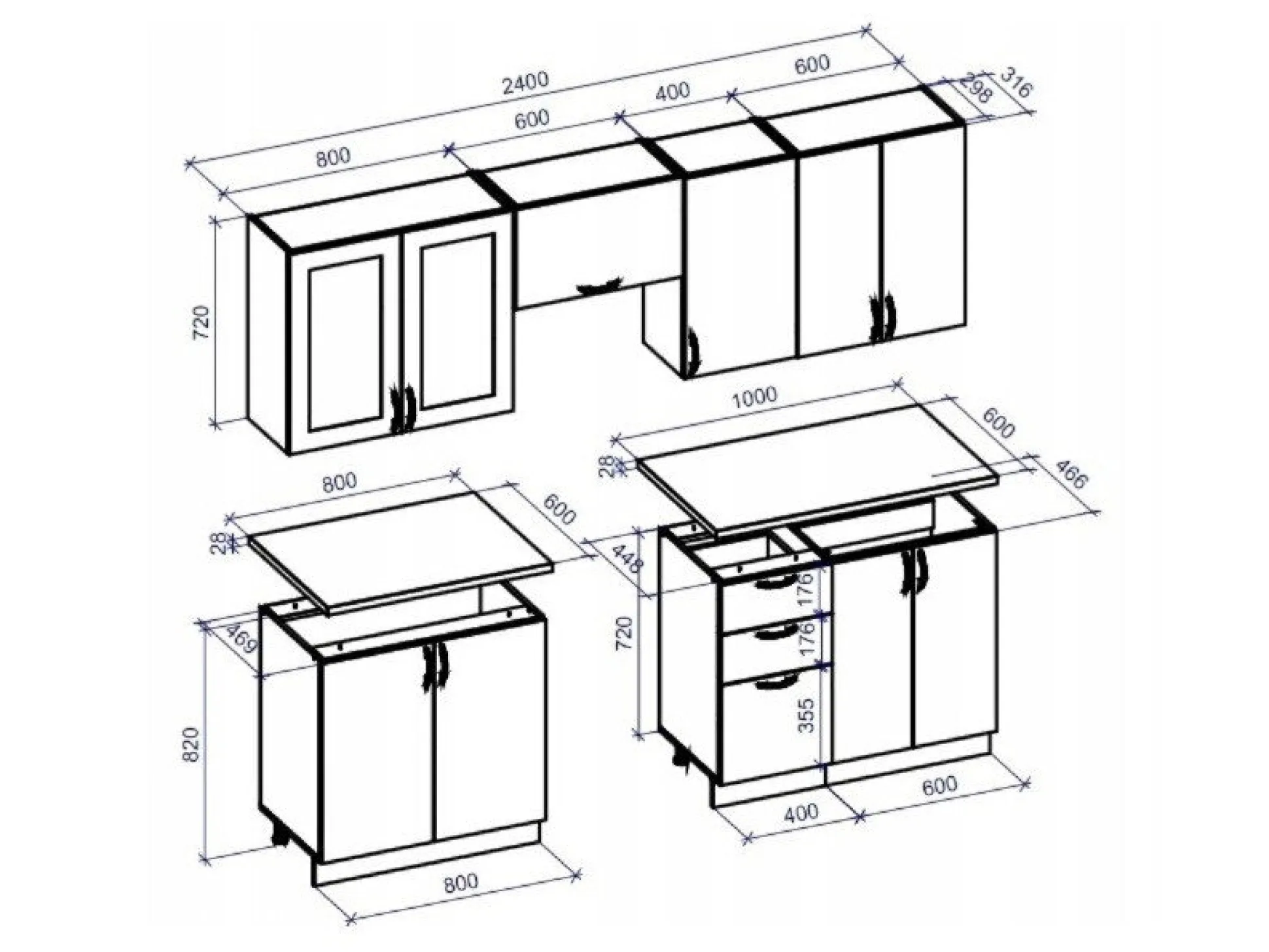 Køkkensæt Houston Lumen II