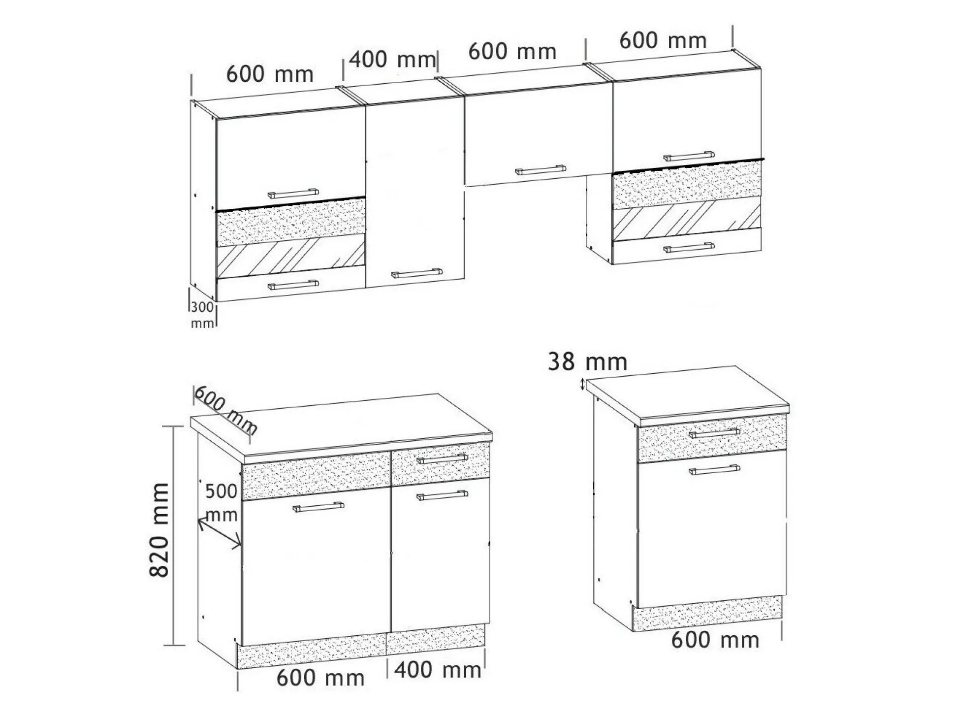 Køkkensæt Mode Beech 127