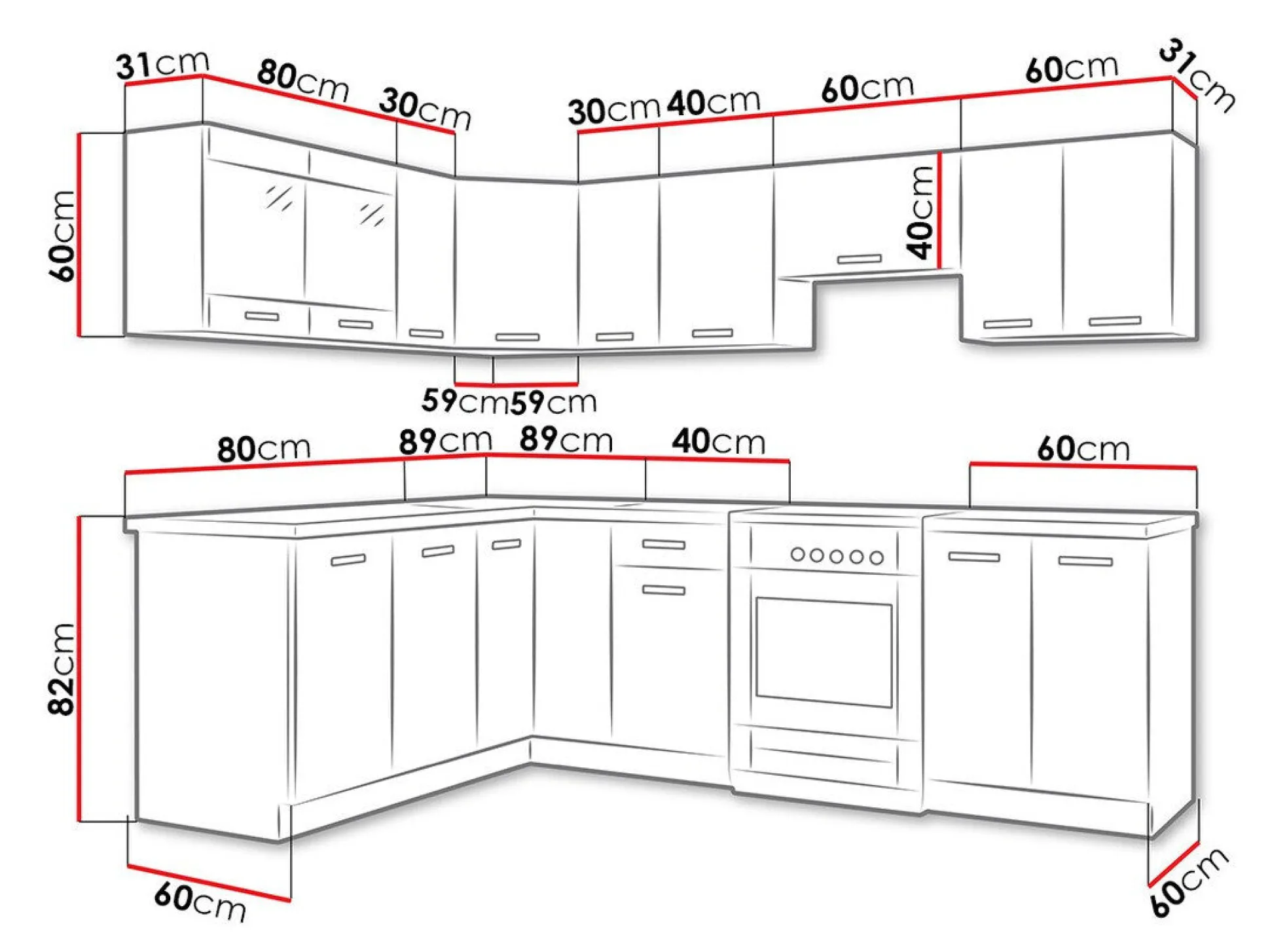 Køkkensæt Tucson 160