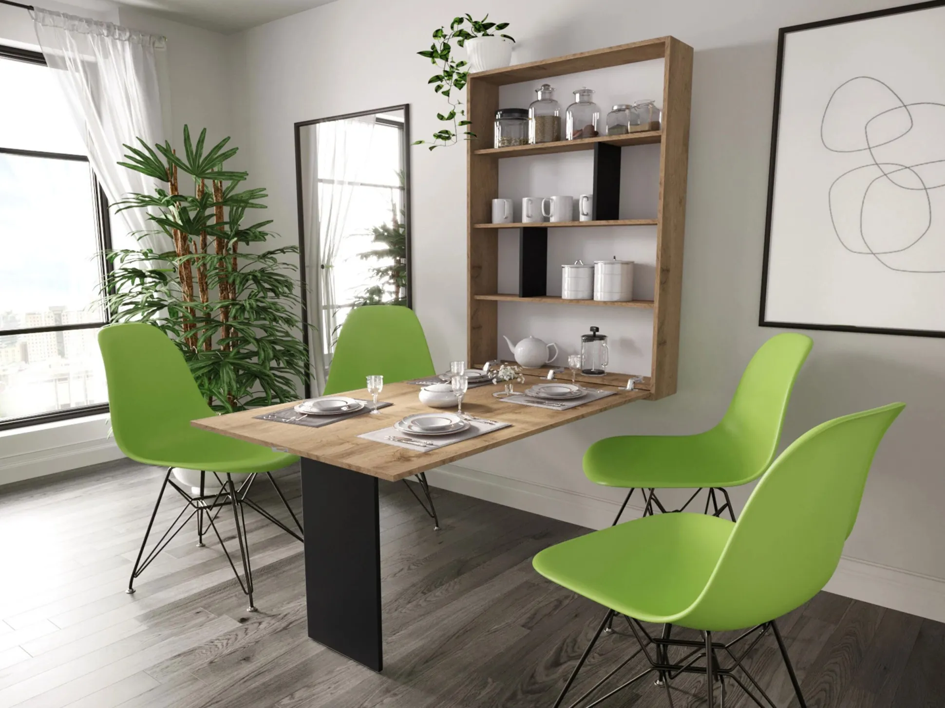 Klapbord Pinis III (Sort + Wotan eg)