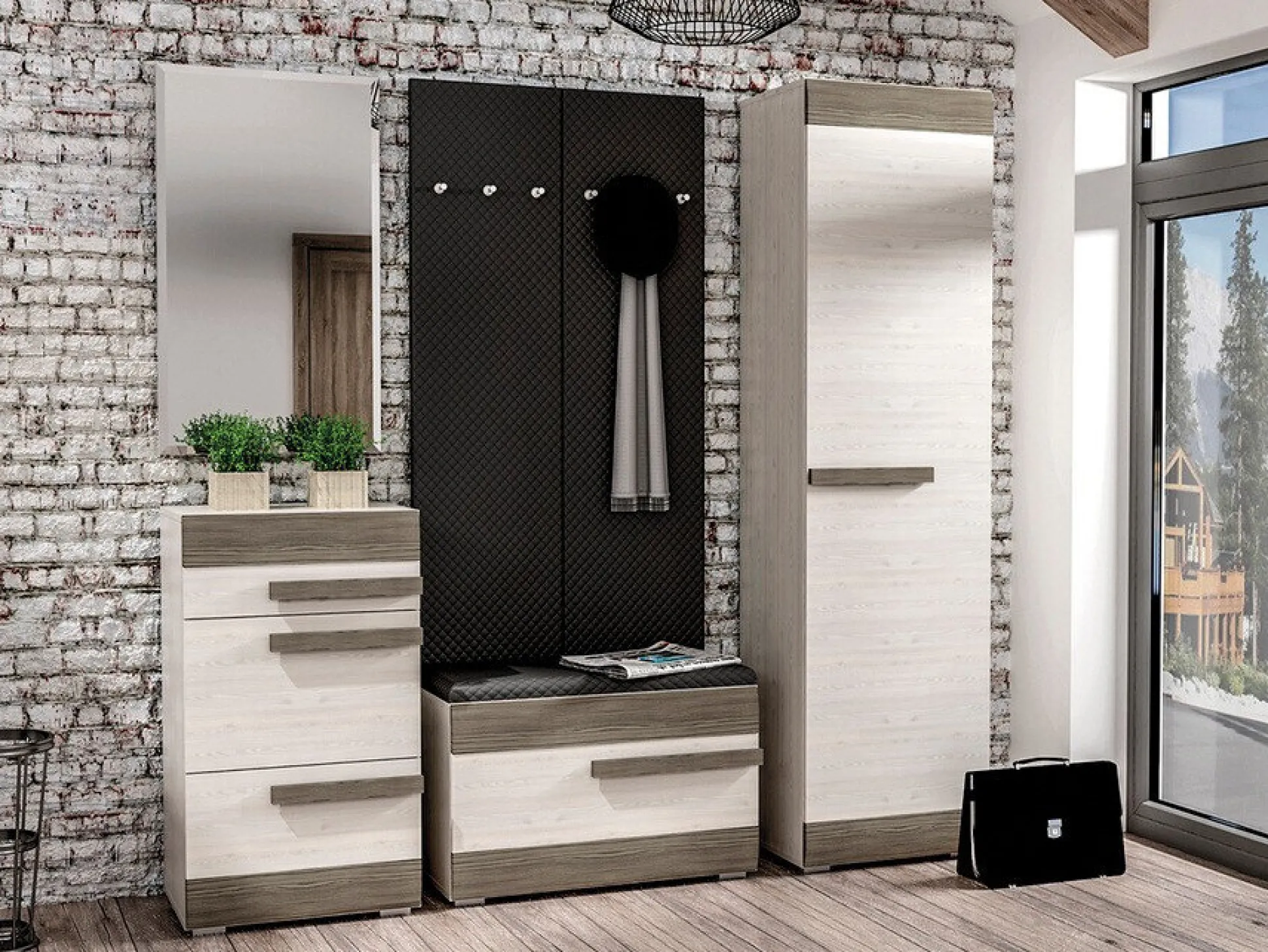 Knagerække Alcala 120