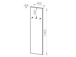 Knagerække Alcala 120