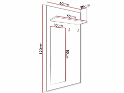 Knagerække Levtena 104