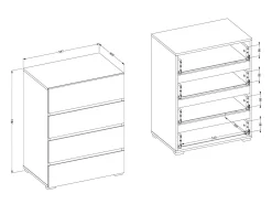 Kommode Alfere 111 (Hvid)