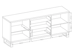 Kommode Avicavu 102 (Wotan eg + Sort)