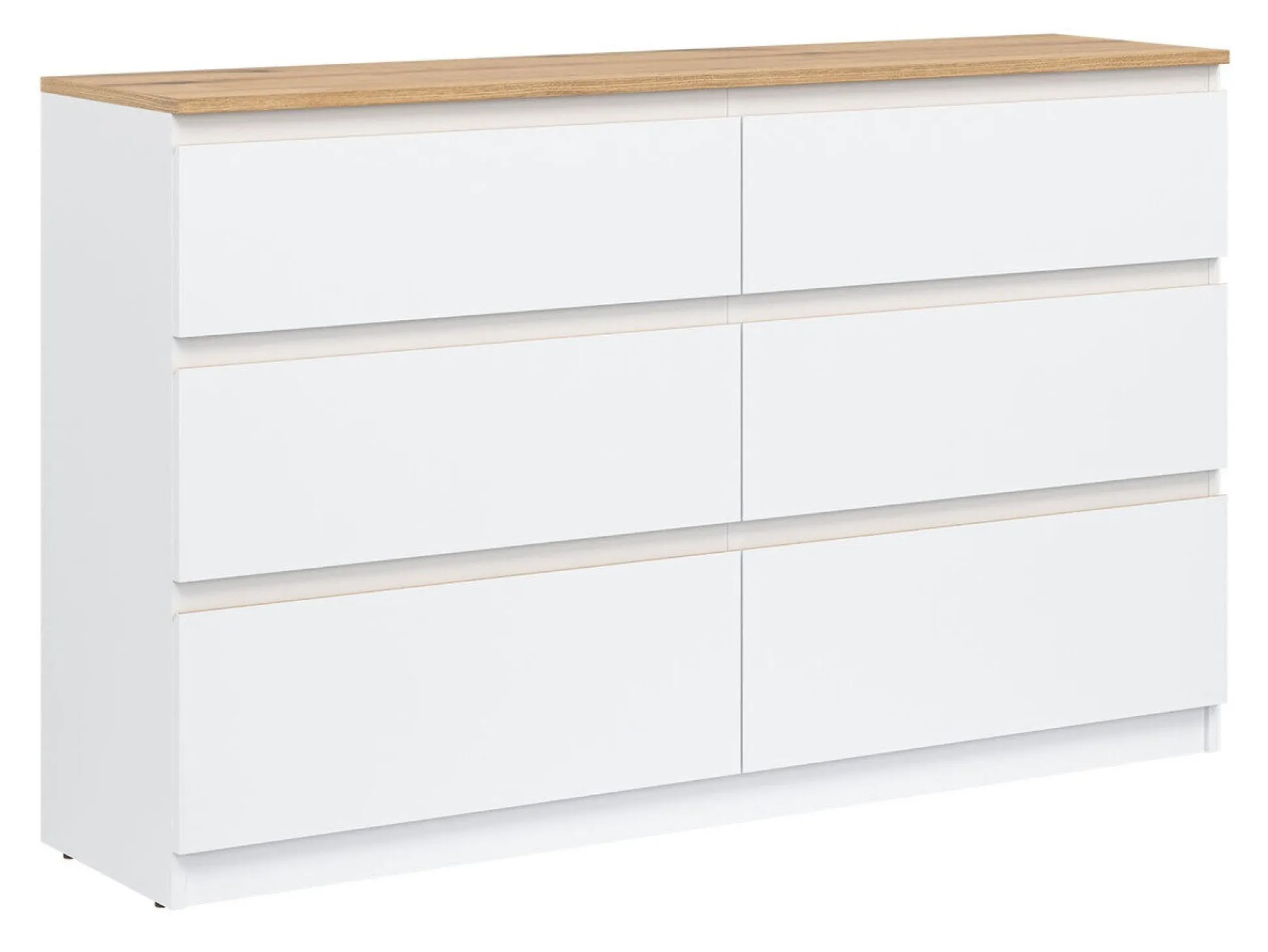 Kommode Catelbi 102 (Hvid + Egetræ)