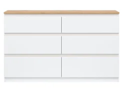Kommode Catelbi 102 (Hvid + Egetræ)