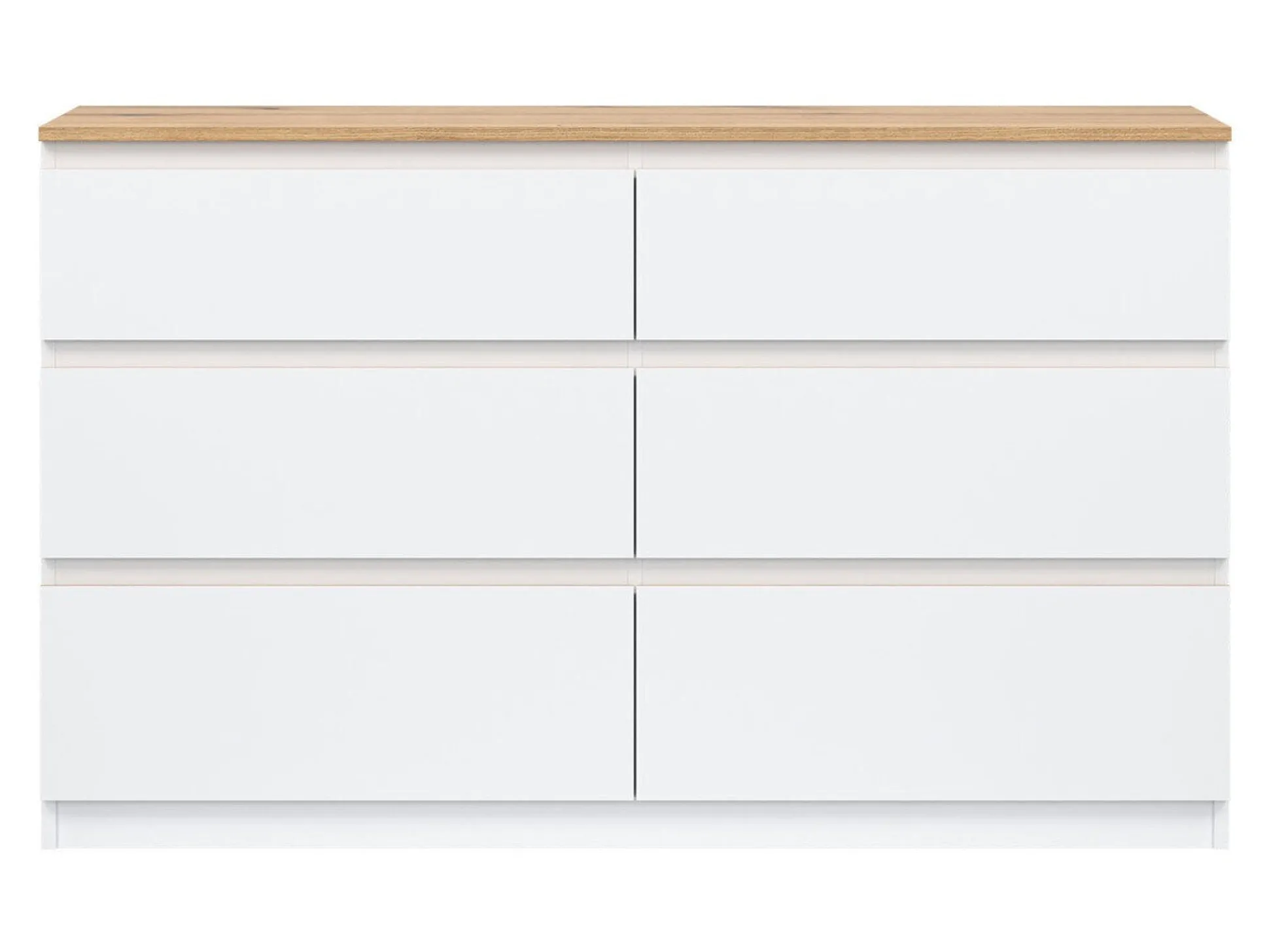 Kommode Catelbi 102 (Hvid + Egetræ)